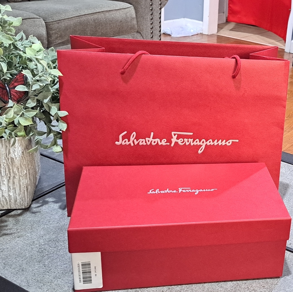 Salvatore Ferragamo gift bag/box combo